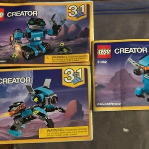 LEGO LEGOS 3 in 1 ROBO EXPLORER #31062